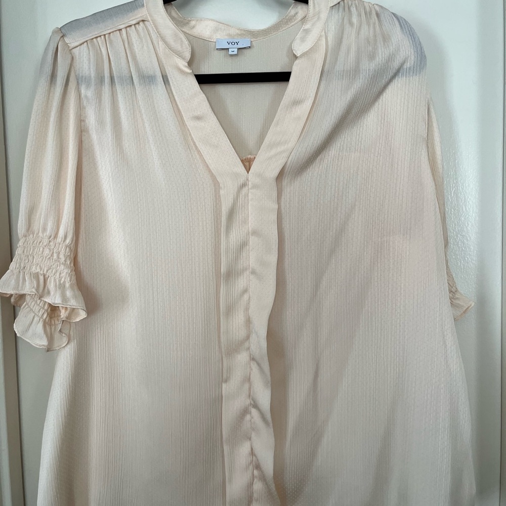 Cream Women's Top